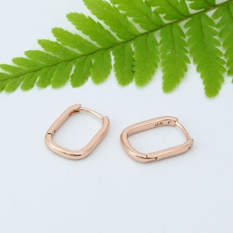 Сережки з медичного золота РО Каліс - Xuping, 14х2 мм, 1.2 г, арт. 59820 59820РО фото