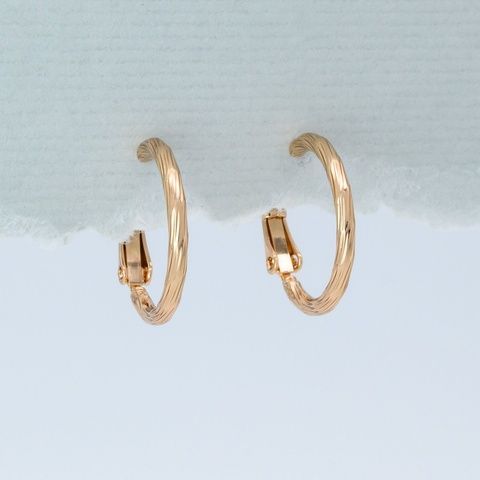 Сережки кільця з медичного золота 18К Ring - Xuping, 20х2 мм, 2.7 г, арт. 59830 59830К фото