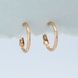 Сережки кільця з медичного золота 18К Ring - Xuping, 20х2 мм, 2.7 г, арт. 59830 59830К фото 1