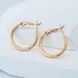 Сережки кільця з медичного золота 18К Ring - Xuping, 20х2 мм, 2.7 г, арт. 59830 59830К фото 2