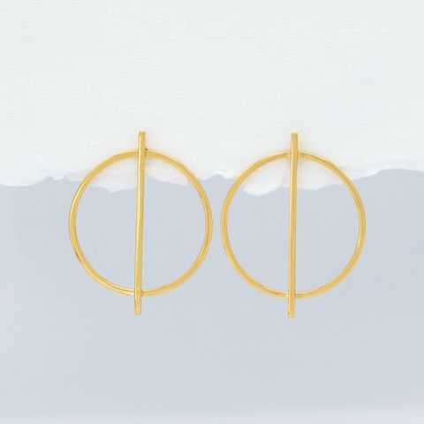 Срібні сережки гвоздики БС1396сL з позолотою розмір 33х25 мм вага 3.43 г БС1396сL фото