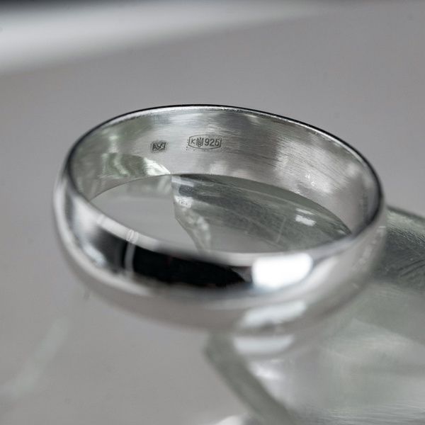 Серебряное кольцо обручальное БС2352к 5мм _БС2352к-7 фото