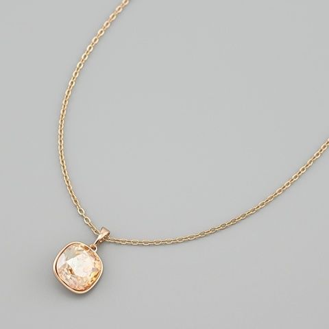 Кольє з кристалами Swarovski 50497 ширина 1.5 мм колір шампань позолота 18К _50497Кшамп-0 фото
