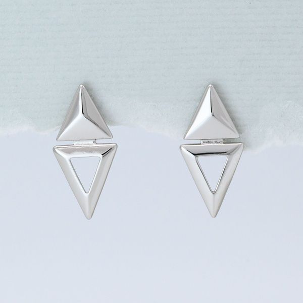 Сережки з медичного золота Біле Золото Стріла - Xuping, 28&times;13 мм, 4.3 г, арт. 59199 59199БЗ фото