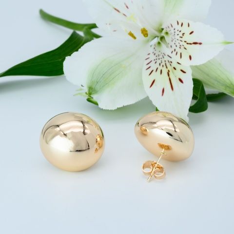 Сережки гвоздики із медичного золота 18К Eclipse - Xuping, 22х20 мм, 8.6 г, арт. 59130 59130К фото