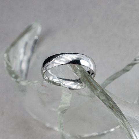 Серебряное кольцо обручальное БС2354 5мм _БС2354к-7 фото
