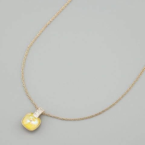 Кольє з кристалами Swarovski 50500 ширина 1.5 мм колір персиковий опал позолота 18К _50500Кпероп-0 фото