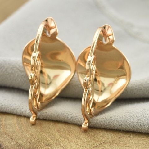 Сережки Xuping 32907 розмір 30х16 мм вага 6.1 г позолота 18К 32907К фото