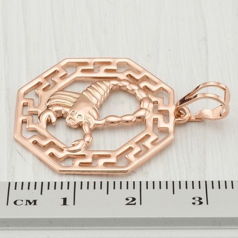 Знак зодиака Скорпион 55469 размер 35х25 мм позолота РО 55469Скорпион фото