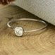 Кольцо серебряное женское вставка белые фианиты _БС1279-0 фото 5