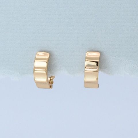 Сережки кільця з медичного золота 18К Марина Xuping, 14х5 мм, 3.2 г, арт. 59395 59395К фото