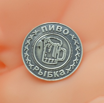Срібний сувенір Монетка розмір 24х24 мм вага 3.55 г П9057 фото