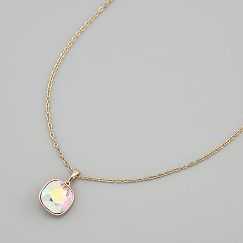 Кольє з кристалами Swarovski 50497 ширина 1.5 мм колір світанок позолота 18К _50497Ксвіт-0 фото